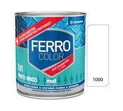 Ferro Color U2066 Mat 1000 biela Základná a vrchná farba na kov 0,75l