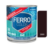 Ferro Color U2066 Mat 2880 tmavohnedá 2,5l - základná a vrchná farba na kov