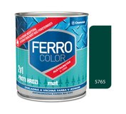 Ferro Color U2066 Mat 5765 tmavozelená Základná a vrchná farba na kov 0,75l