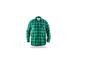 Flanelová košeľa Dedra BH51F4-XL,zelená, veľkosť XL, 100% bavlna