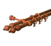 Garniža dvojitá so žabkami čerešňa 240cm