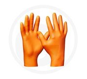 Gebol Orange Nitril Ultra Grip Jednorázové rukavice 50ks L