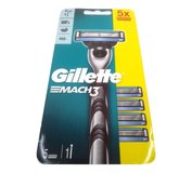 Gillette Mach3 Strojček + 5x Náhradná náplň