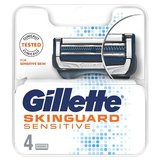Gillette, SkinGuard Sensitive náhradné holiace hlavice pre mužov 4ks