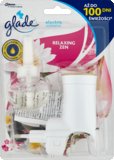 Glade Elektrický osviežovač vzduchu strojček + Náhradná náplň Scented Oil Relaxing Zen 20ml