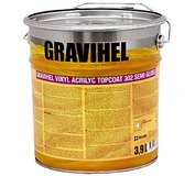 Gravi Hel Vinyl Acrilyc Topcoat pololesk 302 3,9l