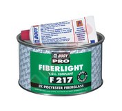 HB Body Fiberlight F217 500ml + tužidlo - dvojzložkový odľahčený polyesterový tmel so skleným vláknom