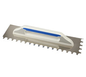 Hladítko nerezové polguľaté zuby R15 480 x 130 mm,Kubala