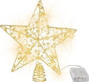Hviezda MagicHome Vianoce plast časovač 10xLED teplá biela 25cm 2xAA