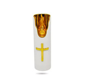 Kahanec LED C708/407 150mm biela/zlatý/červený