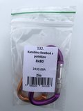 Karabína farebná s poistkou 6x60mm hliník 4ks/bal. (ilust.foto)