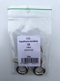 Karabína vypúštacia nikel 13mm 2ks/bal. (ilust.foto)