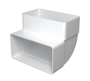 Koleno vertikálne 220x55/90° pre ploché potrubie