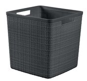 Kôš Curver® JUTE CUBE, 17L,tmavý sivý, 28x28x27 cm