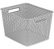 Kôš Curver® YOUR STYLE L sivý 30x35x22cm na prádlo a bielizeň