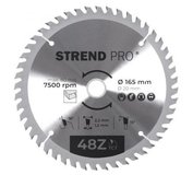 Kotúč Strend Pro TCT 165x2.2x20/16mm 48T, na drevo, pílový, SK plátkami