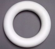 Kruh aranžovací polystyrénový, priemer 15 cm