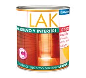 Lak C1037 - Interiérový nitrocelulózový vrchný transparentný lesklý lak na drevo 0,75l