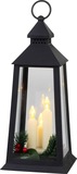 Lampáš MagicHome Vianoce plast čierny 3xLED žltá 14x14x35cm 3xAAA
