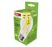 LED žiarovka Filament A60 / E27 / 10,5 W (100 W) / 1521 lm / Teplá biela