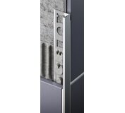 Lišta D ukončovacia 15mm elox čierny 2.5m