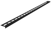 Lišta nerezová spádovacia pravá 10mm x 1000mm čierna matná