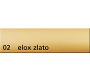 Lišta ukončovacia L 8 Al-elox zlatá 2.5m