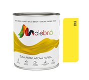 Malebná 0612 žltá - Vrchná akrylátová pololesklá farba 0,7l