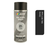 Motip Acryl RAL9017 mat 400ml