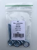 Oko s metrickým závitom M4x20mm biely zinok 10ks/bal. (ilust.obr.)