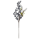 Ozdoba zapichovacia konár+bobule modré 62cm