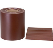 Páska Strend Pro EUROSTANDARD 190mm L-35m tieniaca mahagónová hnedá krycia na plotové panely s 20 klipsami 630g/m2, PVC