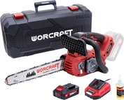Píla Worcraft CGC-S20LiBAM bezuhliková reťazová 20V Li-ion 75ml nádrž na olej, 12` reťaz, SET v kufríku