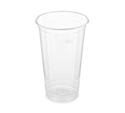 Pohár plastový priehľadný 500ml/12ks