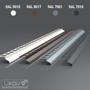 Profil balkónový priamy 2m AL šedý