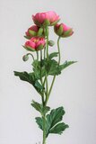 Ranunculus ružový umelý 61cm