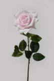 Ruža umelá ružová rozkvitnutá 74cm