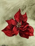 Ruža vianočná červená na stonke 30cm