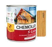 S1025 Chemolux S Extra 0212 orech 0,75l - hodvábne lesklá ochranná lazúra na drevo
