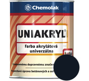 S2822 Uniakryl 0199 čierna 10kg - farba na značenie ciest, na asfalt a betón