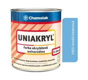S2822 Uniakryl 0405 modrá - Farba na značenie ciest, na asfalt a betón 0,75l