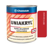 S2822 Uniakryl 0815 červená - Farba na značenie ciest, na asfalt a betón 0,75l