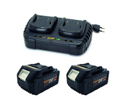 Sada Procraft S20-4/20-2, 2 x batéria 20V 4Ah 20/4 a nabíjačka na dve batérie 20/2