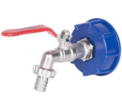 Sada ventil 3/4` (Zn redukcia 1`) + plastová redukcia 60 mm + výpust 1/2` na IBC nádrž