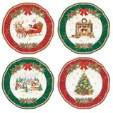 Set dezertných tanierov Christmas Heritage R1100WHEL