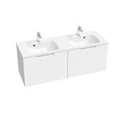 Skrinka pod dvojumývadlo SD Classic II 130, biela/šedá