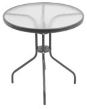 Stôl LEQ ALESIA čierny/antracit 70x60cm