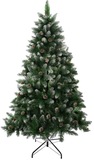Stromček MagicHome Vianoce Albero, jedľa, zasnežené konce, so šiškami, 150cm