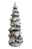 Stromček zasnežený keramický 39cm
