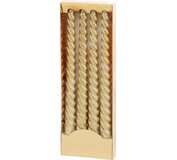 Sviečka MagicHome Vianoce 25cm 4ks zlatá špirálová točená